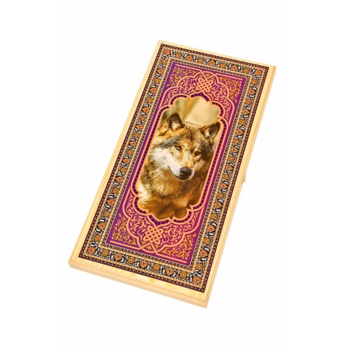 Нарды+Шашки "Походные - Волк" большие